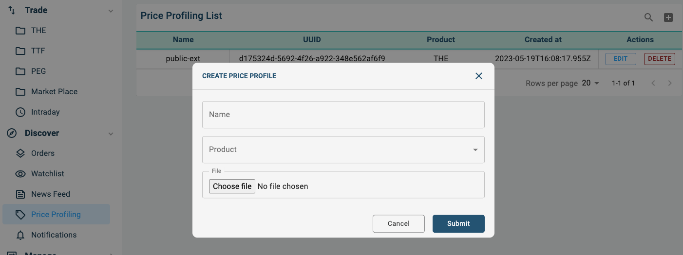 Priceblick PriceProfile